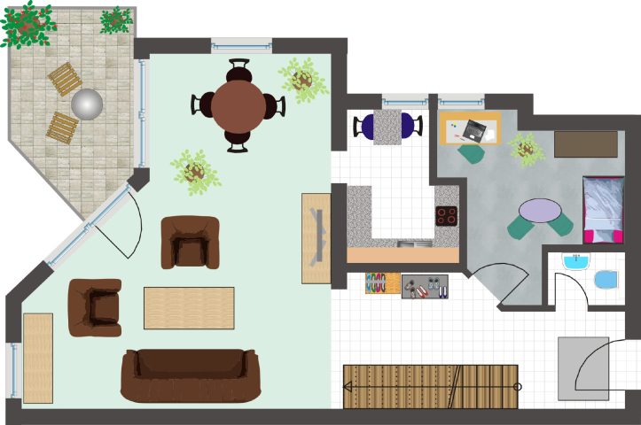 wunderschöne 3-Zimmerwohnung in  bester Lage des Südviertels von Ilmenau  mit zwei Balkonen