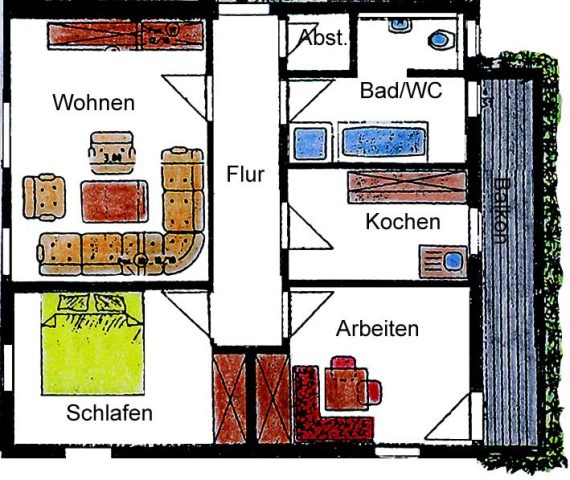3-Zimmerwohnung in inbester Innenstadtlage von  Ilmenau
